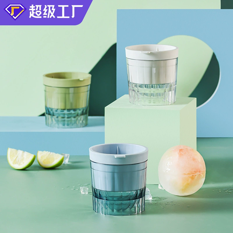 Домашние круглые формы для хоккея с шайбой большие кубики льда замороженные ледяные решетки силиконовые коробки для хоккея с крышкой сферические формы для льда