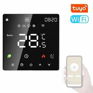 Умный Wi-Fi терморегулятор для водяного тёплого пола 3A с управлением котлом