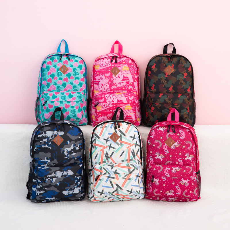 Korean Edition printing Backpack children schoolbag Lightening Primary and secondary school students men and women 123456 grade customized Printing