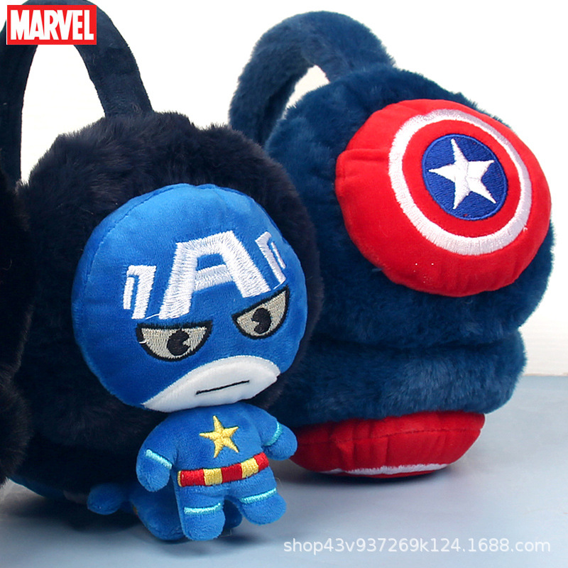 Disney Children's Spider-Man Men's Winter Student Warmkeeping Adjustable Plush Ear Muffs Ear Warmer Ear Cover