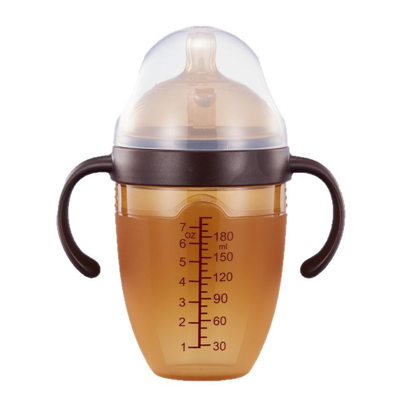 Leche materna en caja en inglés, artefacto de destete de nano plata, biberón de silicona completo anti-flatulencia para bebés 210ml