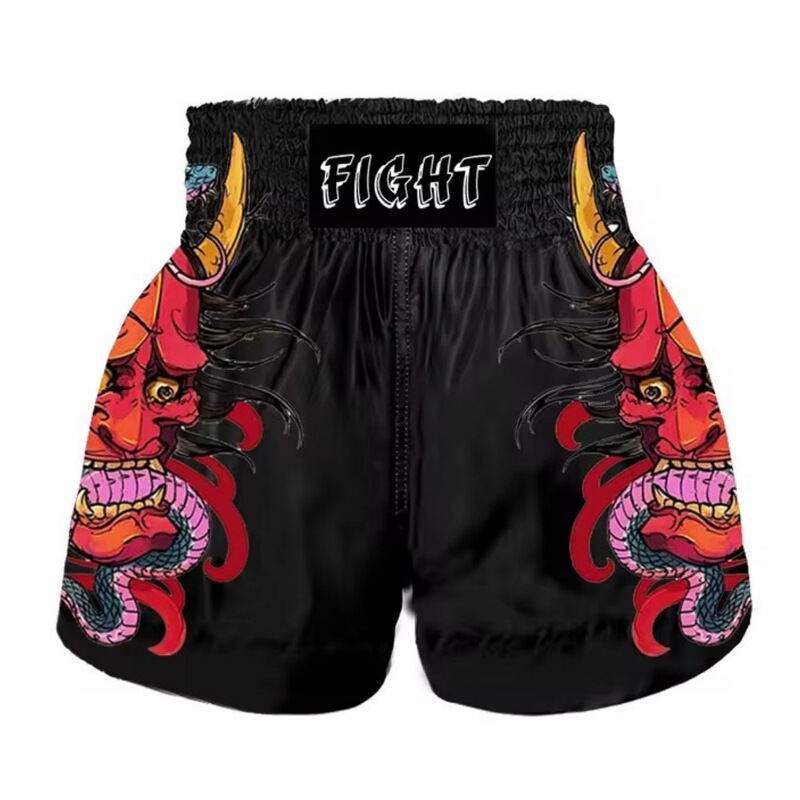 Muay Thai Shorts Free Fighting Mixed Martial Arts Boxing Training Competition Pants Adult Club Shorts