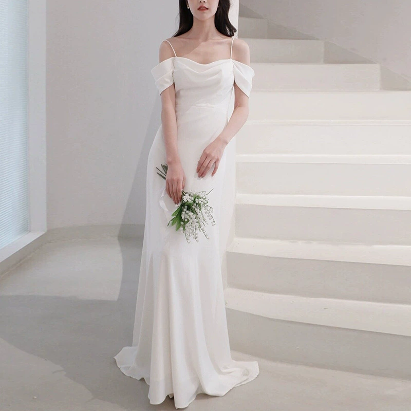 Французская легкая свадебная невеста простой темперамент