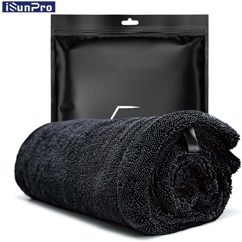 Cross-Border Hot-Selling Microfiber Car Drying Towel, Powerful Water-Absorbent Lint-Free Car Wiping Cloth, Thickened Car Washing Towel