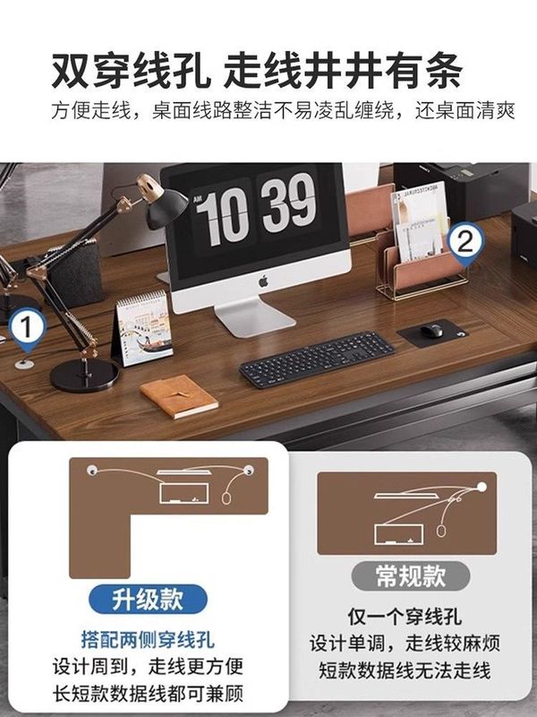ダブルコーナーデスク モダンシンプルオフィス テーブルとチェアの組み合わせ パソコンデスク オフィスデスク スタッフデスク スタッフデスク|undefined