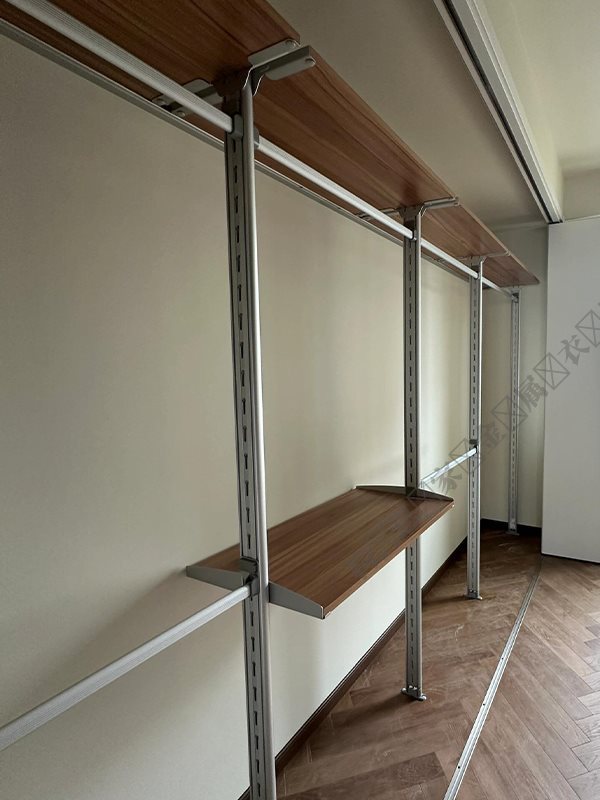 Walk-In Metal Wardrobe, Custom Metal Frame, Aluminum Alloy Wardrobe, Floor-Standing Metal Wardrobe