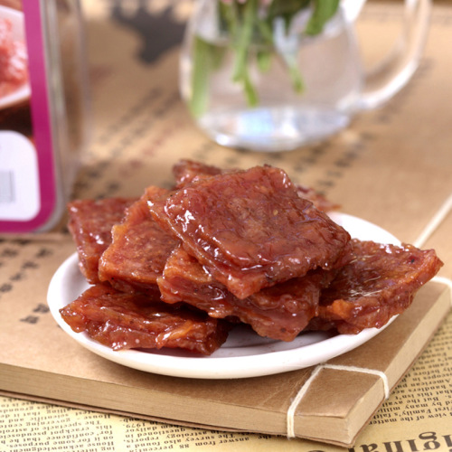 Resnj Jj165g Pork Jerky Variety Pack in Box, Thin Slices of Pork Jerky with Individual Sealed Packaging, Snack Food