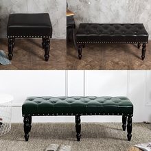服装店沙发试衣间凳子欧式床尾凳实木长条凳简约现代沙发凳换鞋凳