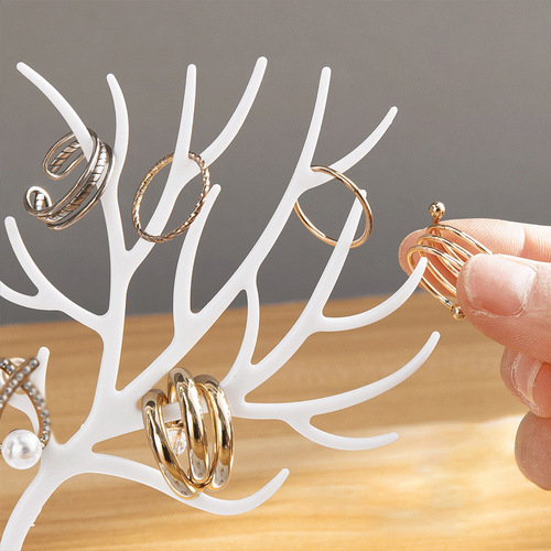 New Desktop Fawn Jewelry Display Rack Creative Antler Bracelet Earrings Pendant Jewelry Storage Rack Wholesale