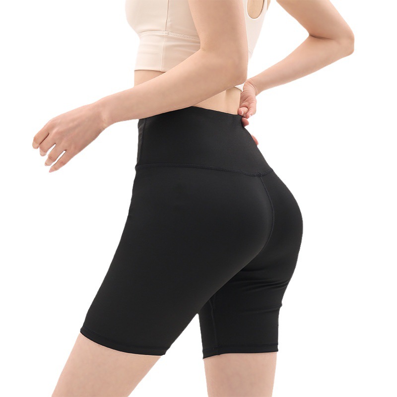 Yoga Toning Hip-Raising Abdominal 5/8 Shark Trousers for Women, Outerwear, Seamless Cycling Sport Barbie Pants, Fitness Breathable Leggings