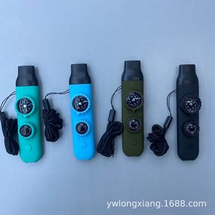 New 6-in-1 Multifunctional Whistle Compass Outdoor Sports Camping