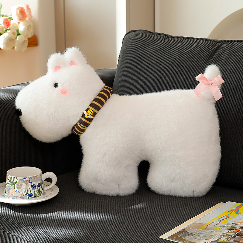 Cojín Decorativo de Peluche de Perro de Franela y Poliéster, Decorativo, para Hogar image 6