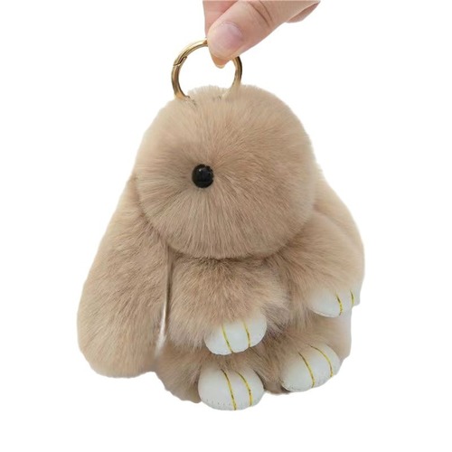 Cute Rabbit Plush Rabbit Bag Pendant Plush Jewelry Pendant Imitation Rex Rabbit Keychain Pendant