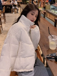 秋冬新款灯芯绒短款棉衣女学生宽松休闲韩版面包棉服小外套棉袄潮