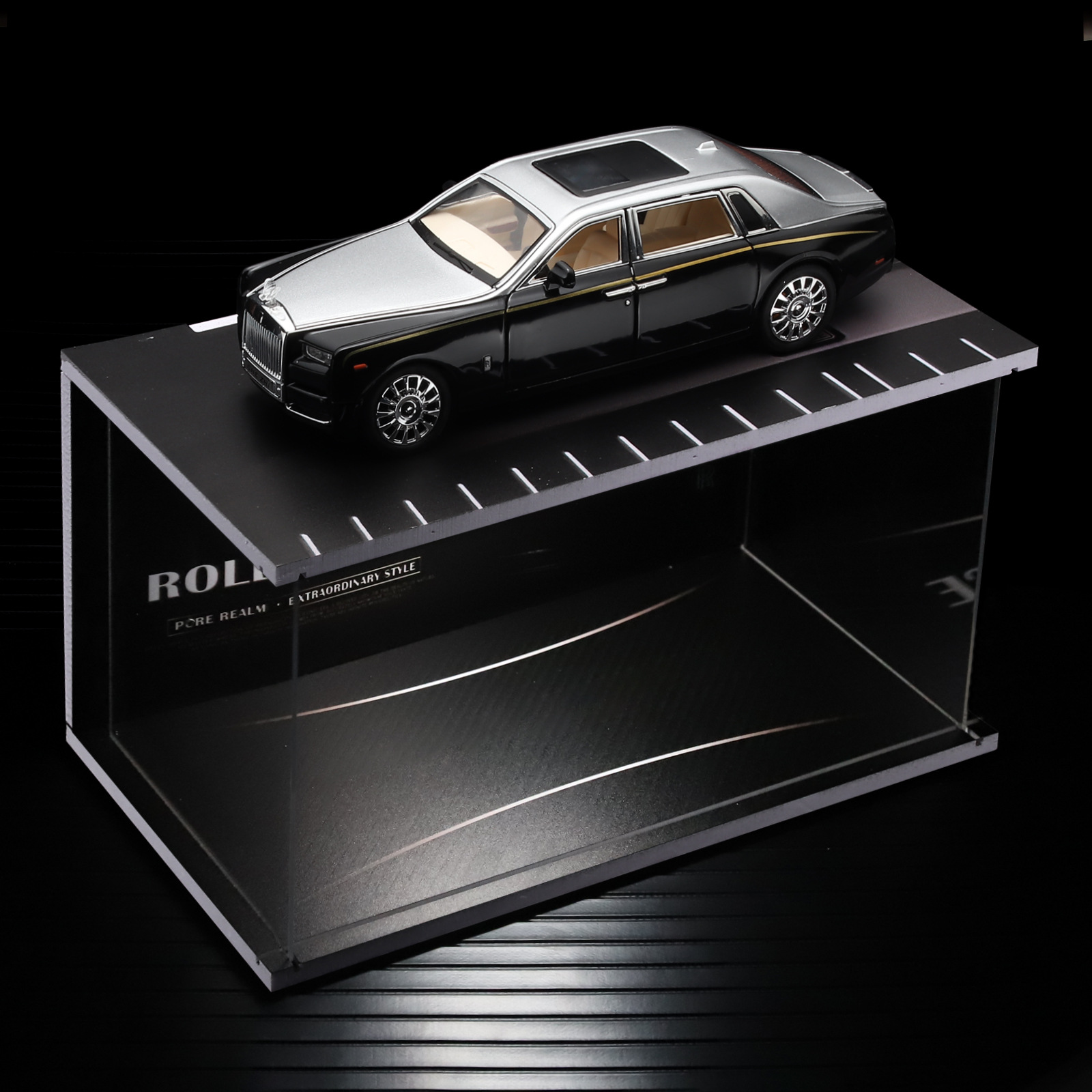 1 / 24 modelo de automóvil deportivo de aleación de simulación con estacionamiento hermoso decoración de la sala de estar regalo de novio recomendado