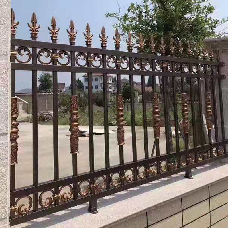 厂家供应铝艺护栏 河道江边防护护栏 别墅阳台观光护栏围栏定 制