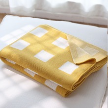 北欧风针织盖毯毛线毯沙发装饰毯跨境一件代发新款午睡空调单人毯