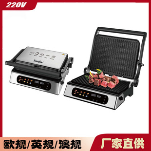 Cross-Border European Household Grill Barbecue Machine Removable Non-Stick Plate Electric Grill Touch Screen Frying Machine Steak Machine