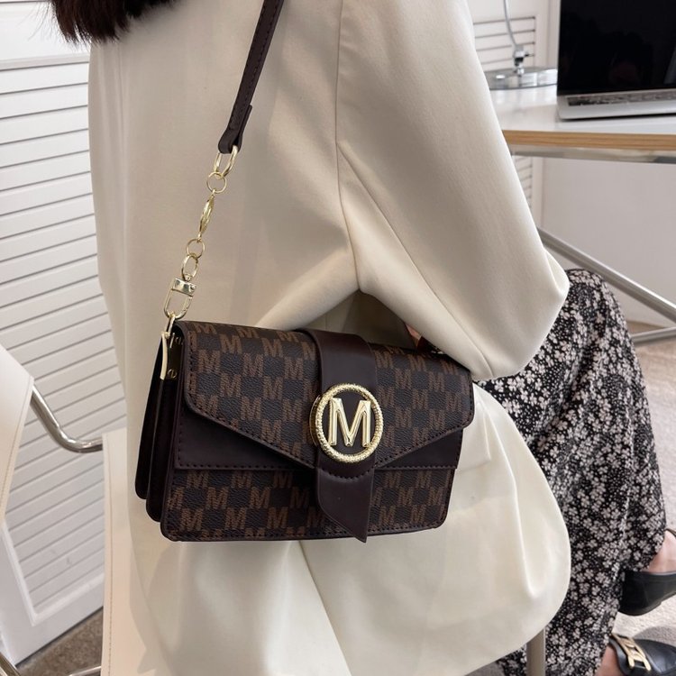 Bolso bandolera pequeño de PU para mujer, diseño moderno, gran capacidad