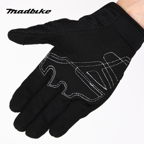 MADBIKE Motorcycle Spring and Autumn Riding Carbon Fiber Anti-Fall Gloves, Motorcycle Rider Durable Racing Breathable Gloves