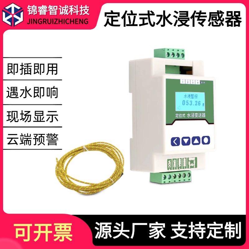 Датчик уровня воды погружного типа S485 для обнаружения утечек масла и жидкостей в серверных и на складах, сигнализация погружения в воду.