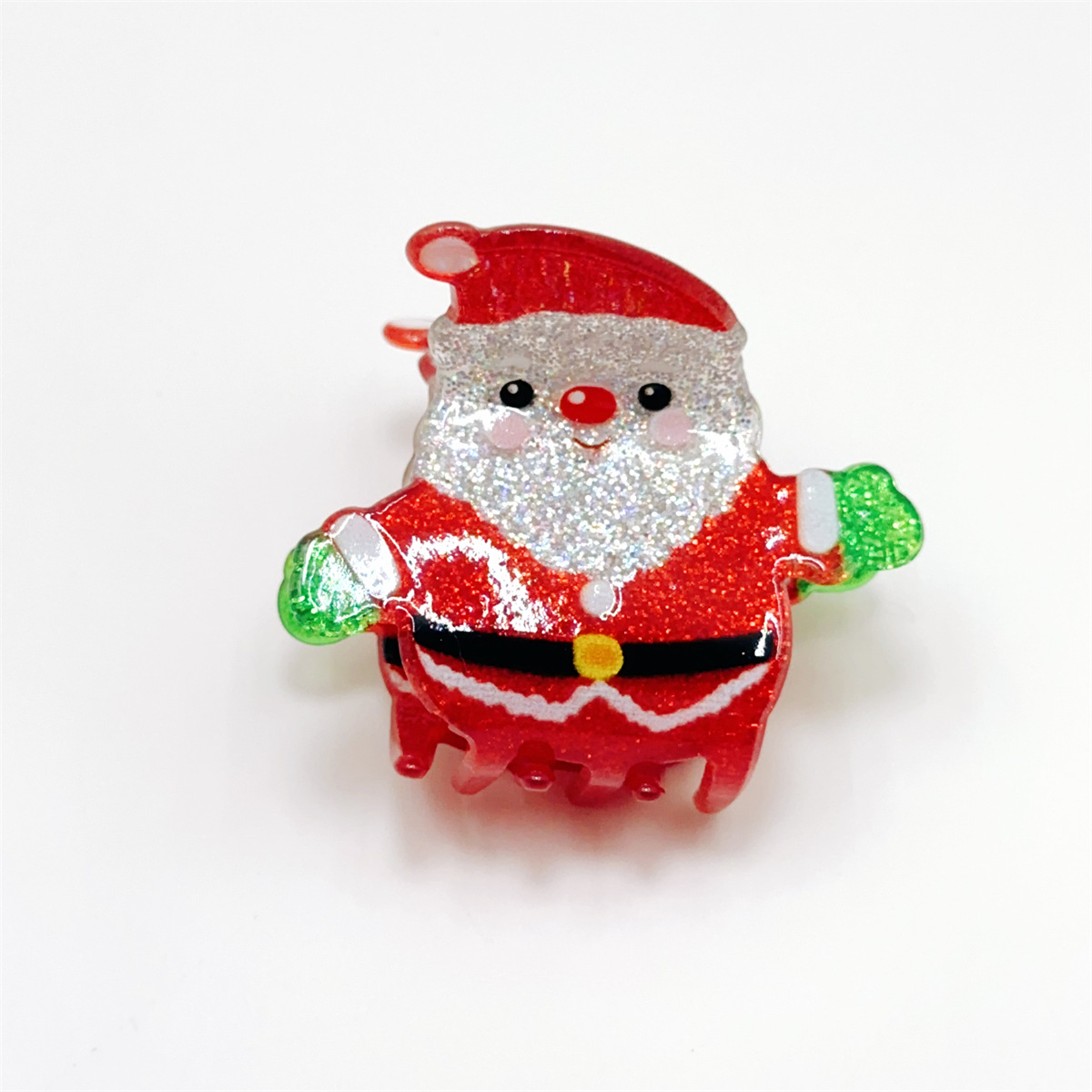 20g Weight Hair Claws Hair Accessories Type 1 Piece Quantity Holiday, Daily Occasion Arylic Material Christmas Festival Christmas Tree, Santa Claus Pattern Women's Gender Simple Style Style Christmas Simple Style Women's Christmas Tree Santa Claus Arylic Hair Claws 4