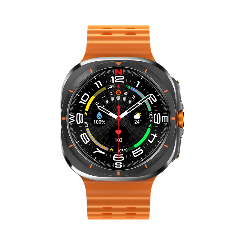 Huaqiangbei Watch Ultra Smartwatch for Cross-Border Sports, Running, Heart Rate Monitoring, Music, and Bluetooth Calling 1.53inch