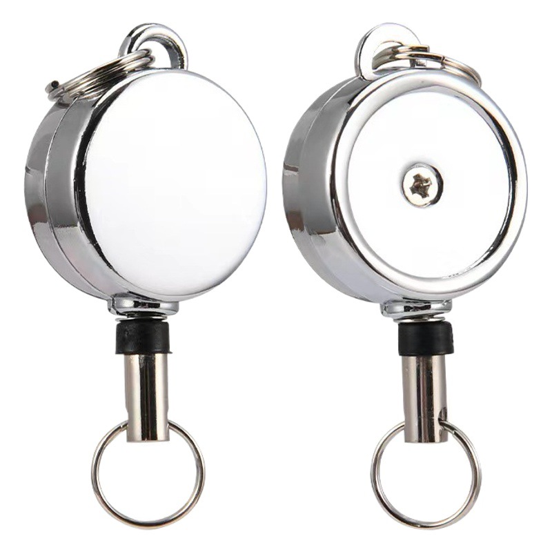 Fábrica al por mayor 21 mini aleación de zinc fácil tire hebilla de alto rebote retráctil fácil tire hebilla tirador de alambre al aire libre anti-perdida hebilla