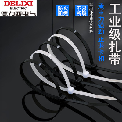 Self-locking nylon Ligature Industry Plastic Binding wiring Retainer 4*200mm Strength Cable ties West Germany