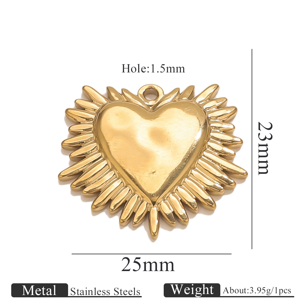 Acero inoxidable de alta moda sol amor oro 18K colgante accesorios collar de brazalete acero titanio accesorios de joyería DIY