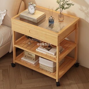 Bedside Table Simple Modern Small Household Storage Cabinet Storage Cabinet Storage Rack Bedroom Simple Storage Rental House