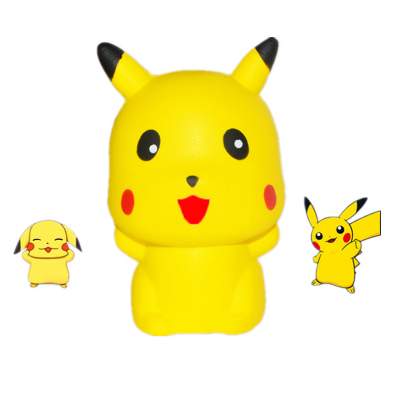 新品慢回弹玩具squishy 皮卡丘慢回弹可爱皮卡丘 pu仿真动物玩具