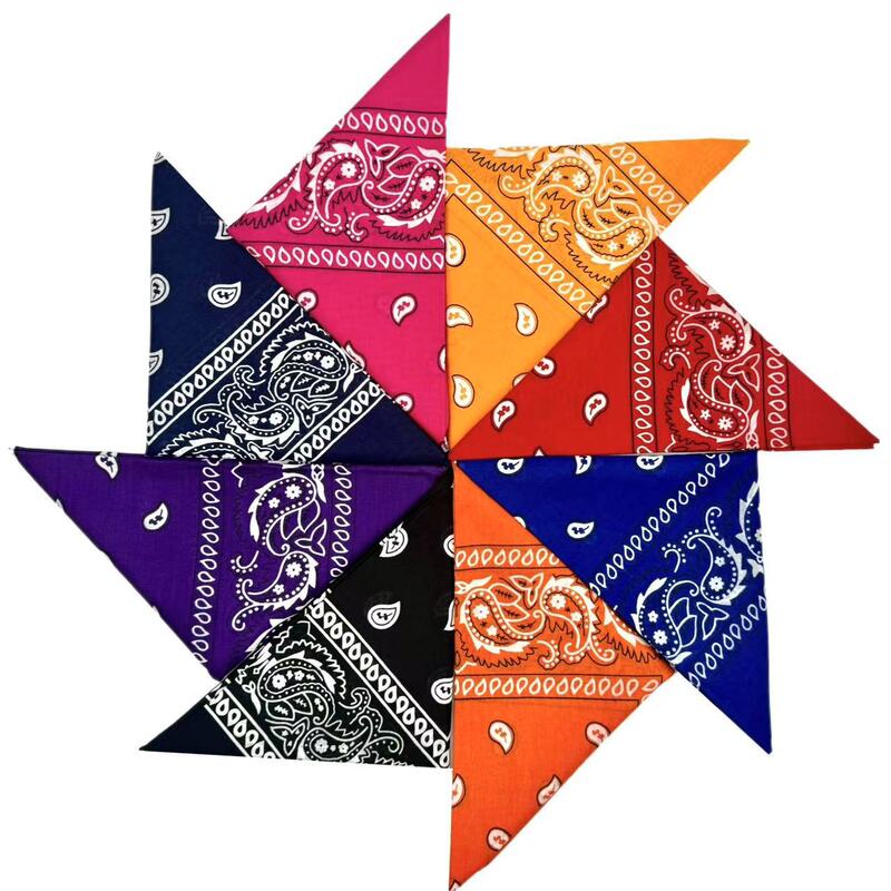Magic Outdoor Sports Pure Cotton Square Scarf Hip-Hop New Paisley Pattern Cycling Mask Paisley Headscarf Wholesale in Stock Magic Outdoor Sports Pure Cotton Square Scarf Hip-Hop New Paisley Pattern Cycling Mask Paisley Headscarf Wholesale in Stock