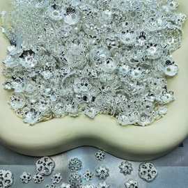 合金混装花托隔片一斤装搞定手工diy串珠手链材料饰品配件