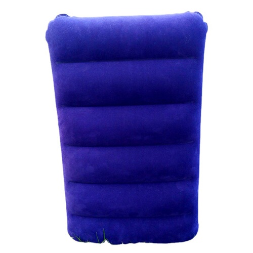 Portable outdoor travel inflatable pillow factory direct sales flocked comfortable nap square pillow camping pillow