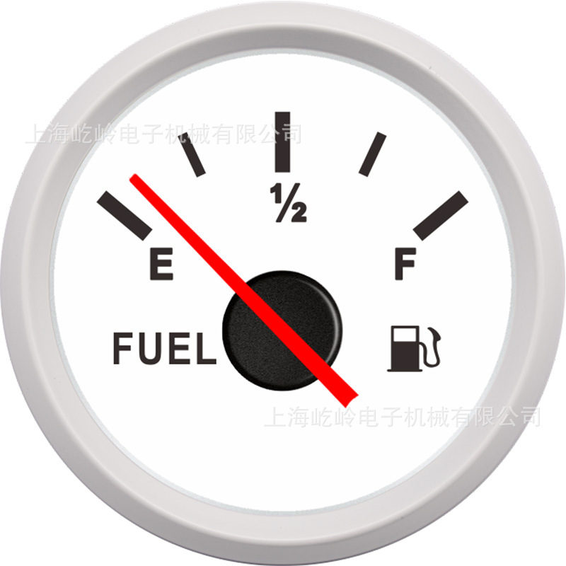 Digital Display Fuel – ELING automobile instrument - white-frame-white-background-pointer-0-190o