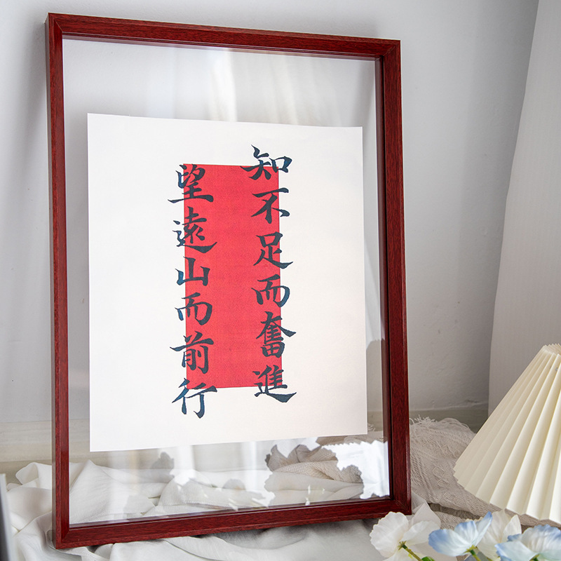 Double-sided Transparent Large Size Photo Frame Calligraphy DIY Paper-cut Specimen Leaves Butterfly Photo Frame Stereo Display Stand A4A3