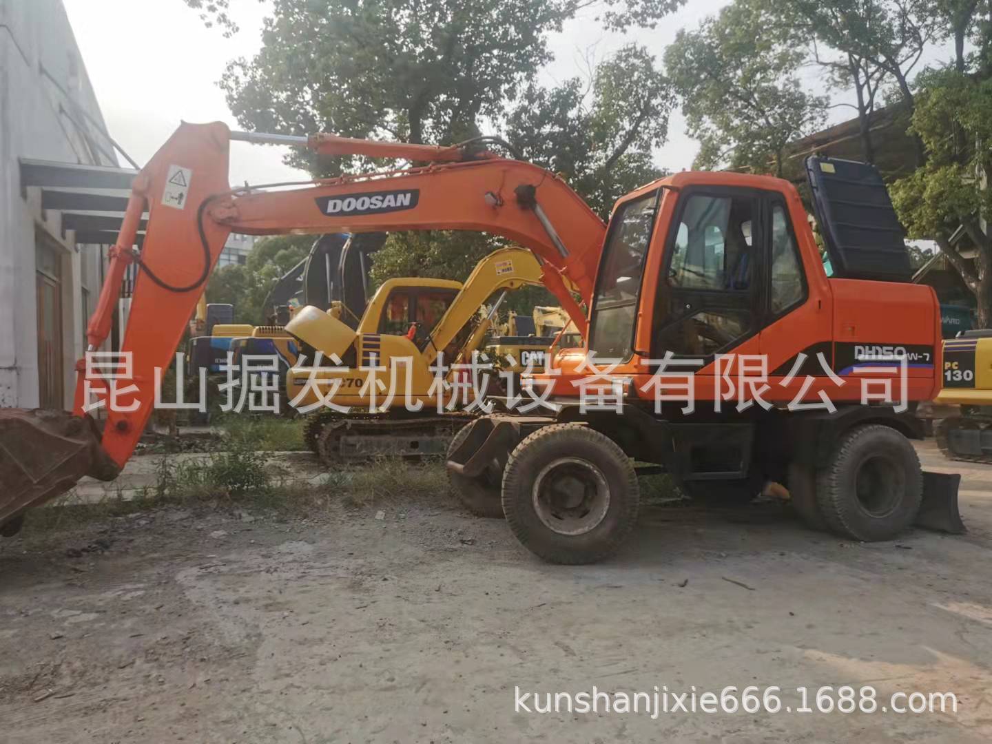 斗山轮式挖掘机DH150W-7 挖机 挖土机 挖掘机 二手