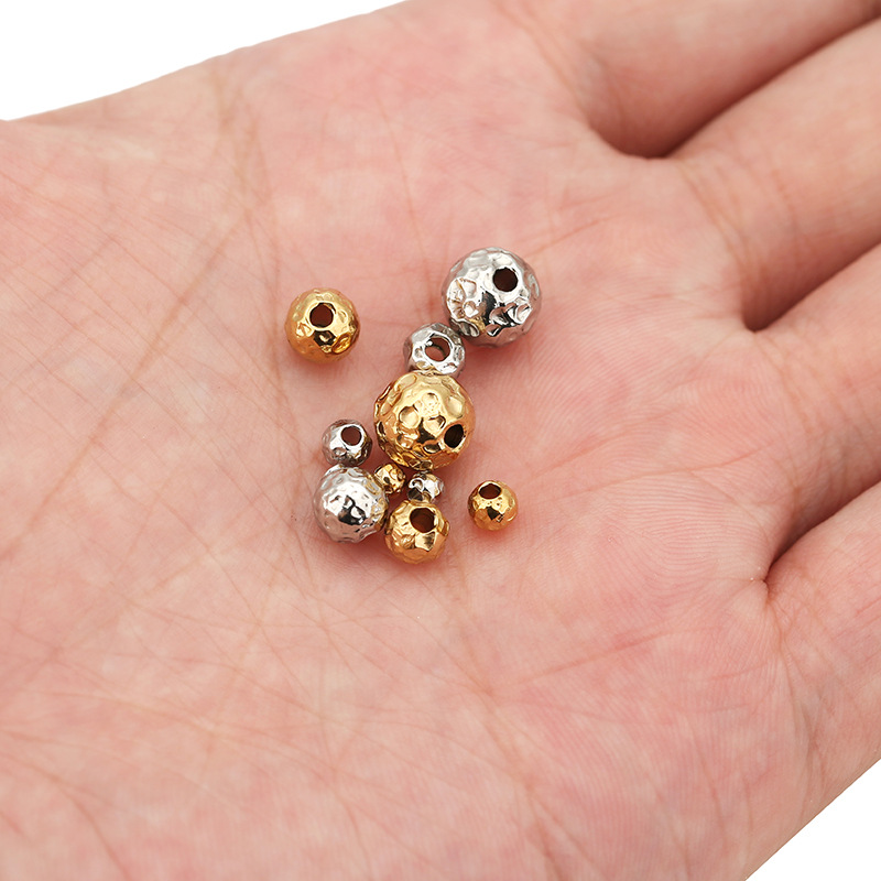 All Seasons Season Plating Design 10 PCS/Package 304 Stainless Steel Solid Color Jewelry Accessories Beads
