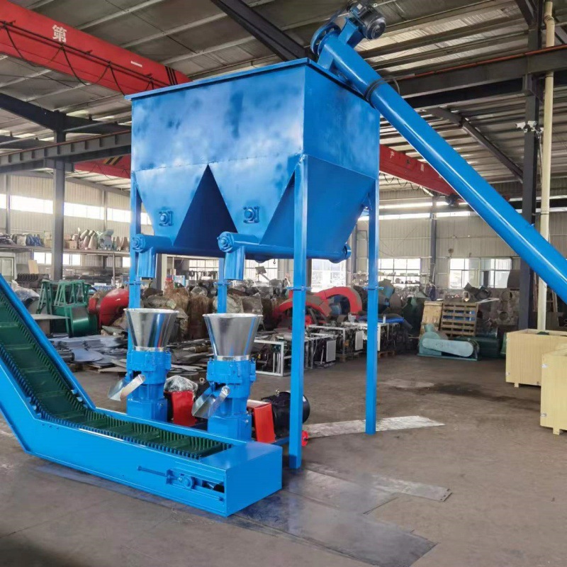 牛羊草粉饲料颗粒机电动平模颗粒机花生壳草饲料颗粒机谷物颗粒机