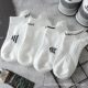White Socks Men's Short Socks Sports Socks Spring and Summer Sweat-absorbent Deodorant Basketball Socks Ins Trendy All-match Boat Socks