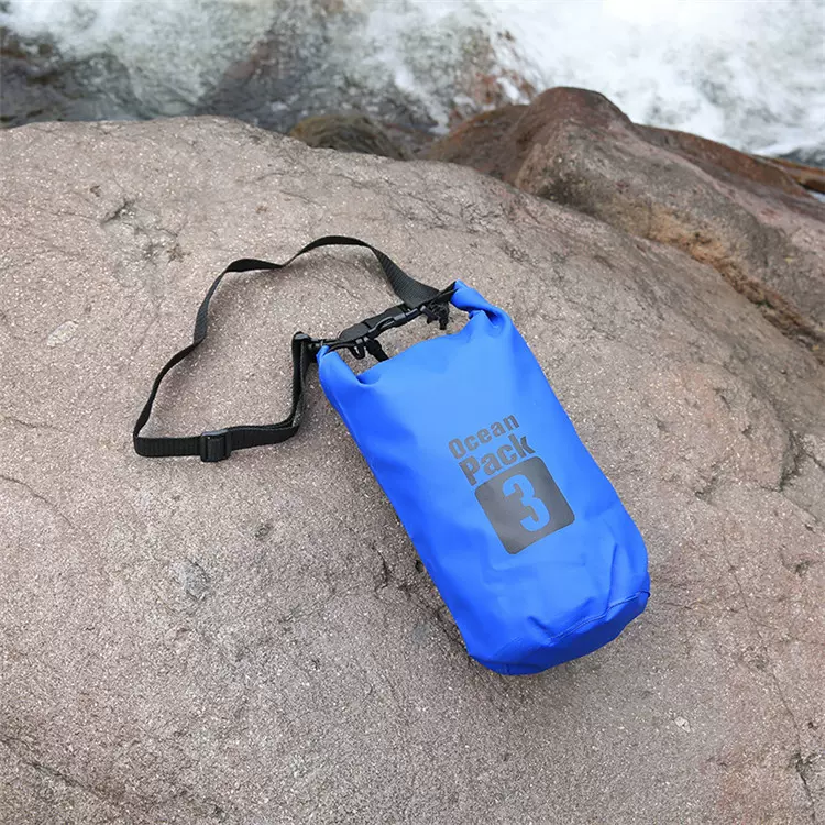 现货加厚500D防水桶包沙滩漂流户外休闲防水包游泳便携防水桶袋