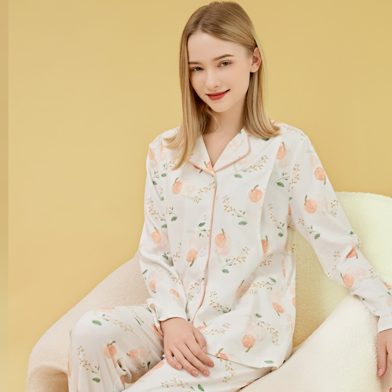 Class a Pure Cotton Pajamas, Pure Cotton Set, Loungewear, Maternity Wear, Nursing Wear, Postpartum Autumn and Winter Style, Warm Maternity Wear