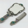 High-end metal enamel handmade, handheld folding big set