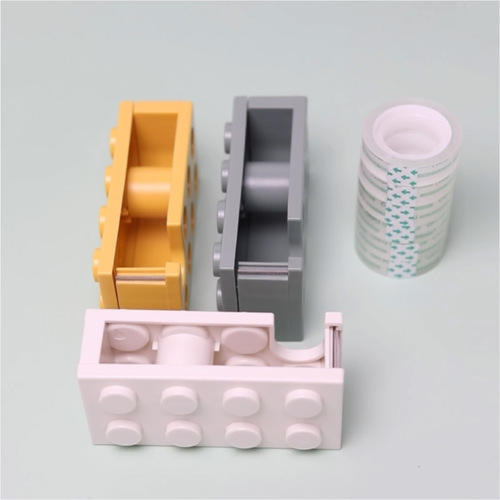 Building block tape holder cultural and creative tape holder transparent tape cutter office student tape box gift stationery