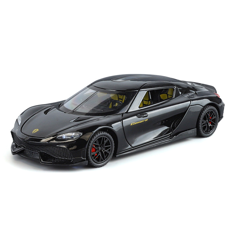Modelo de coche Lijiaxin 1:24 Koenigsegg modelo de efecto de sonido de coche deportivo de aleación Gemini