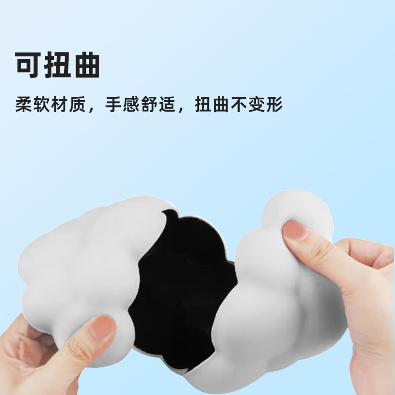 Cojín de muñeca de la almohadilla de ratón de la nube caliente transfronteriza al por mayor computadora oficina de escritorio antideslizante almohadilla de muñeca de espuma de memoria