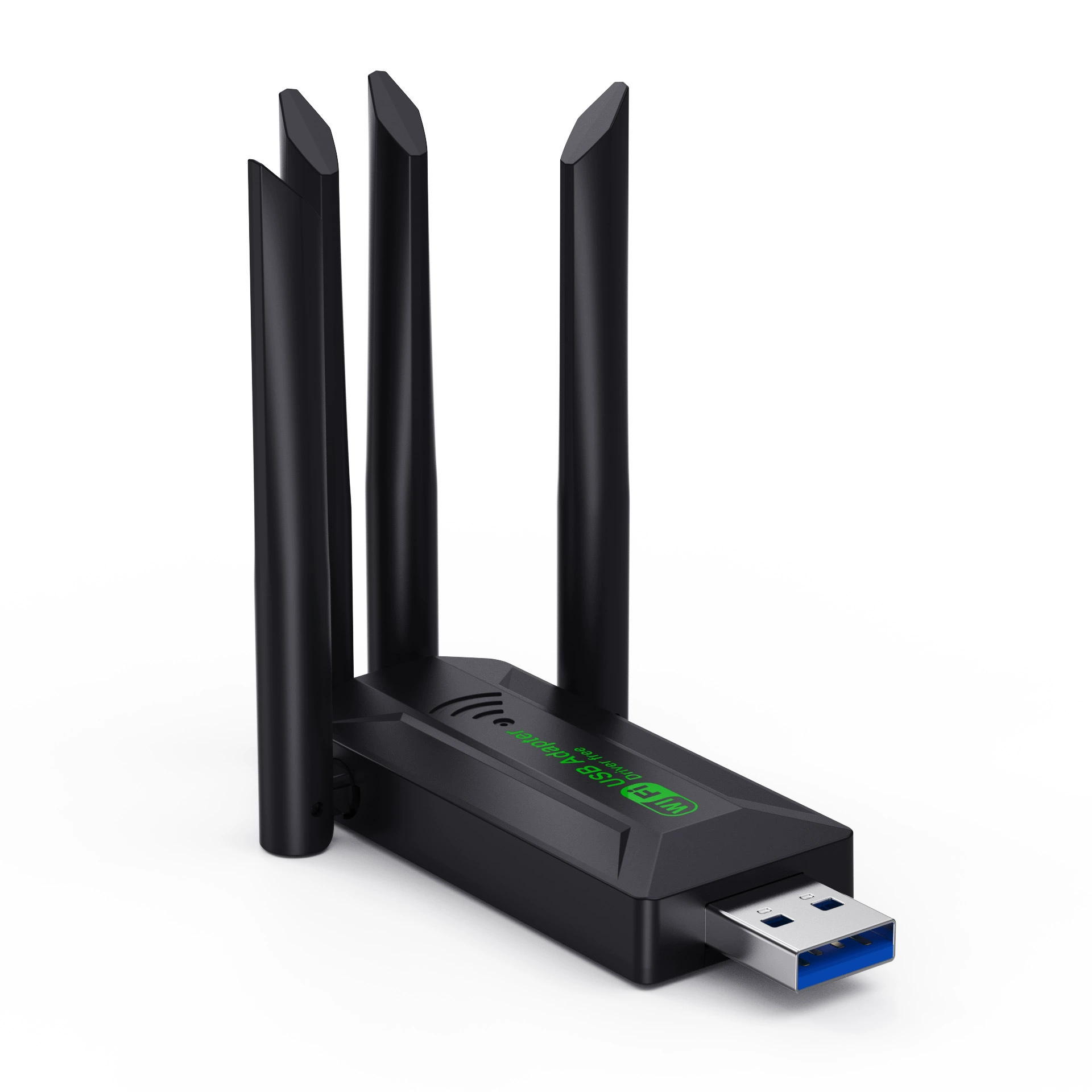 Беспроводная сетевая карта 1300 Mbps, гигабитный 5G2.4, двухдиапазонный Wi‑Fi, без драйверов, USB-приемник сигнала для компьютера