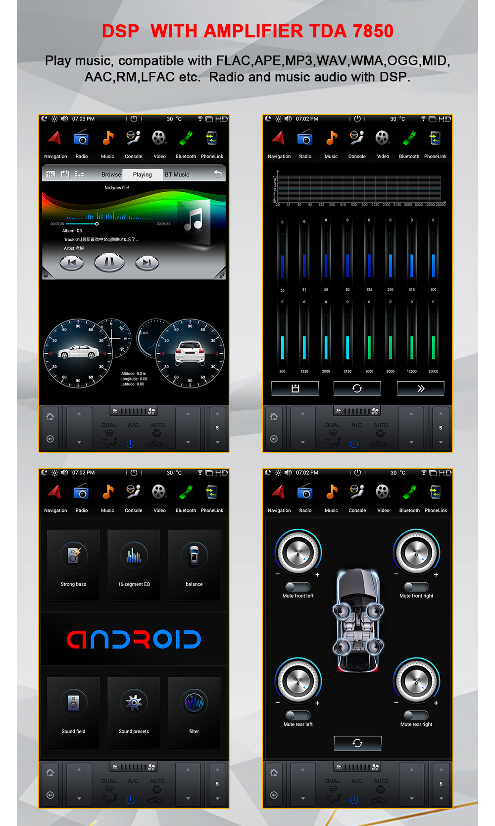 Toyota Tacoma/Hilux Modification Special 12.1inch Android Large-Screen High-Definition Reversing Image Display