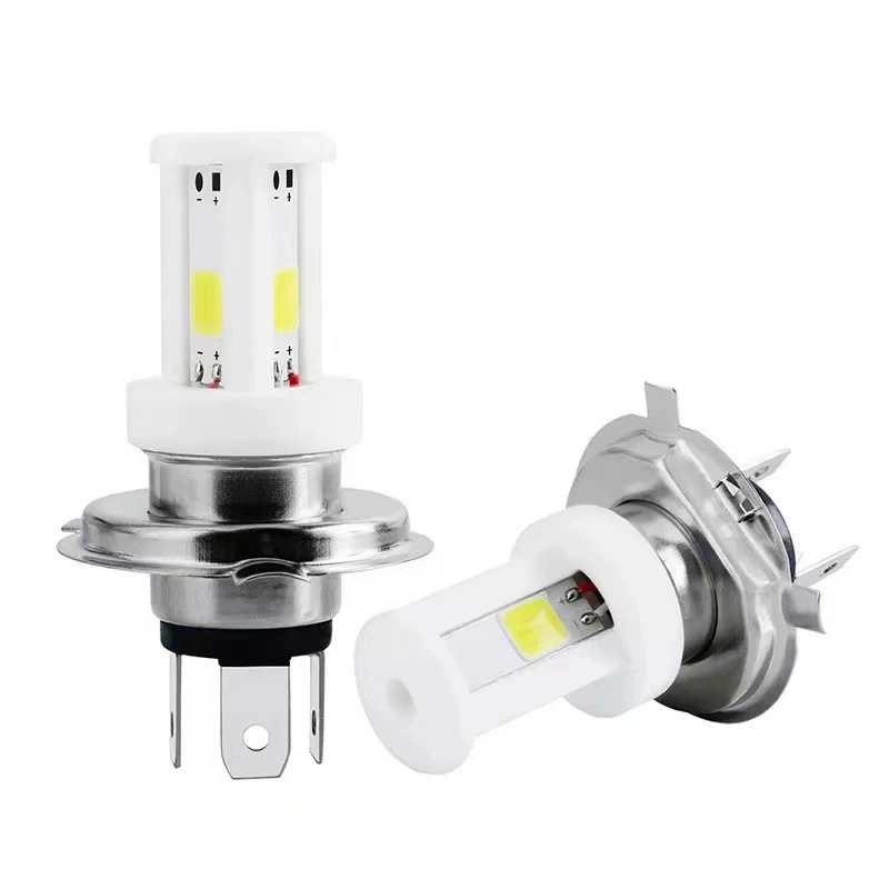 H4 faro LED cerámico luz de motocicleta H6. BA20D doble garra triple garra H4 lámpara de coche